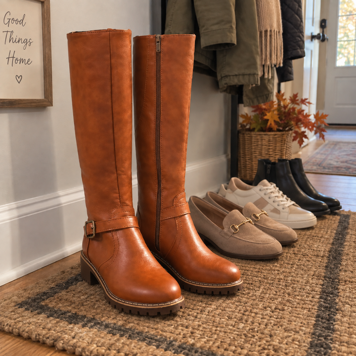 Wrenley | Supportive Tall Buckle Boots