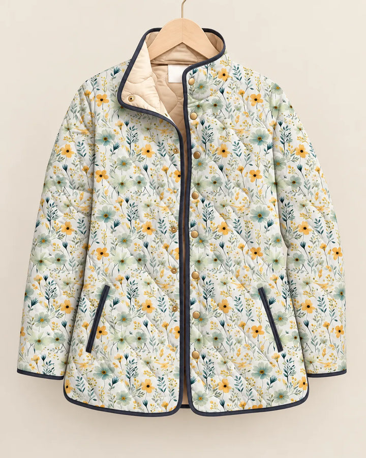 Camille Painted Garden Quilted Jacket