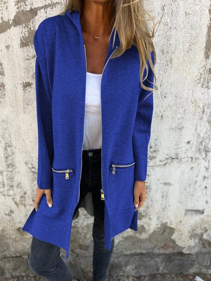 Camille | Hooded Long Sleeve Cardigan