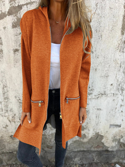 Camille | Hooded Long Sleeve Cardigan