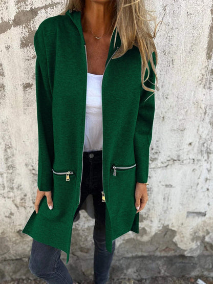 Camille | Hooded Long Sleeve Cardigan