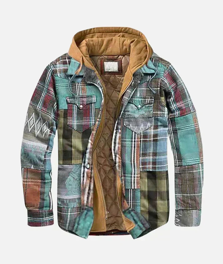Varel Checked Patchwork Jacket