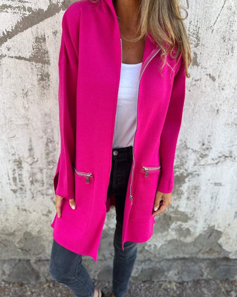 Camille | Hooded Long Sleeve Cardigan