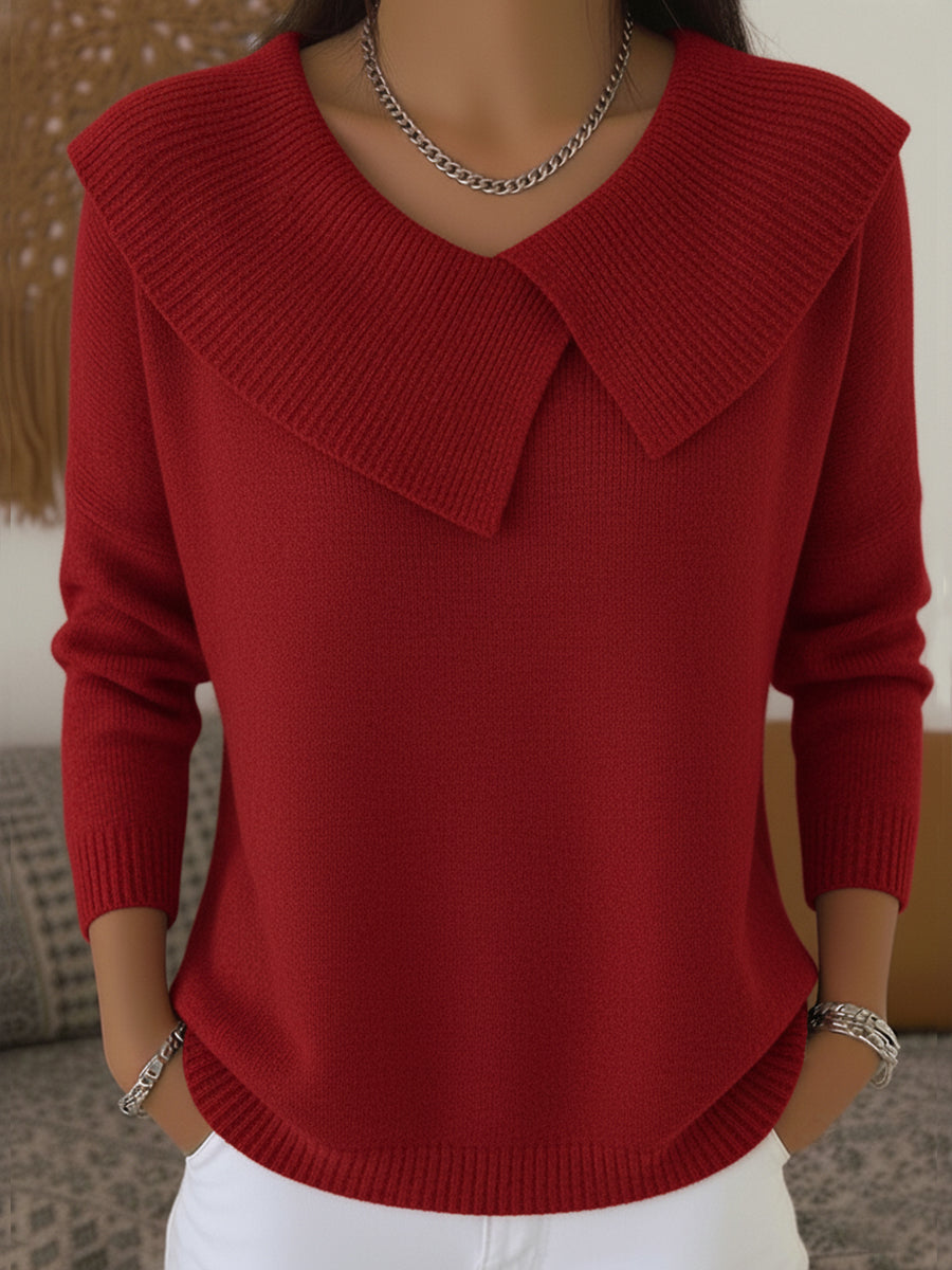 Women’s Warm Soft Collar Pullover Sweater