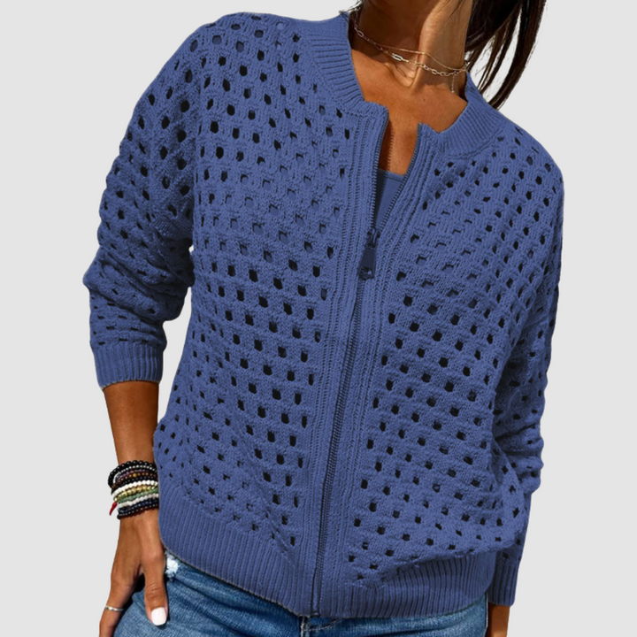 Desiree | Relaxed Zip-Up Cardigan