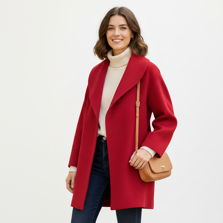 Yvonne - Draped Longline Coat