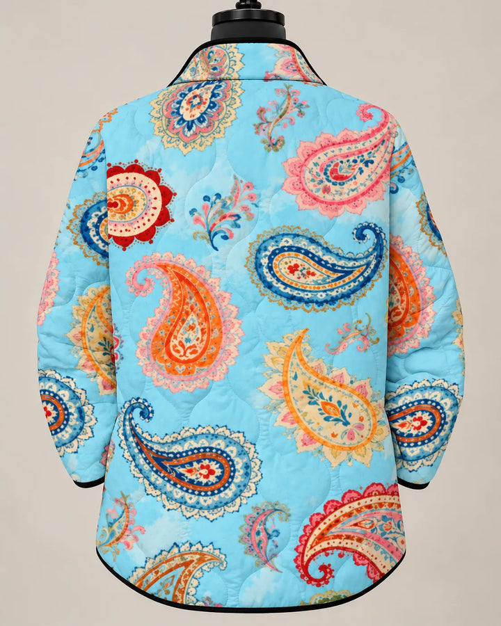 Rosalie Colorful Paisley Quilted Jacket