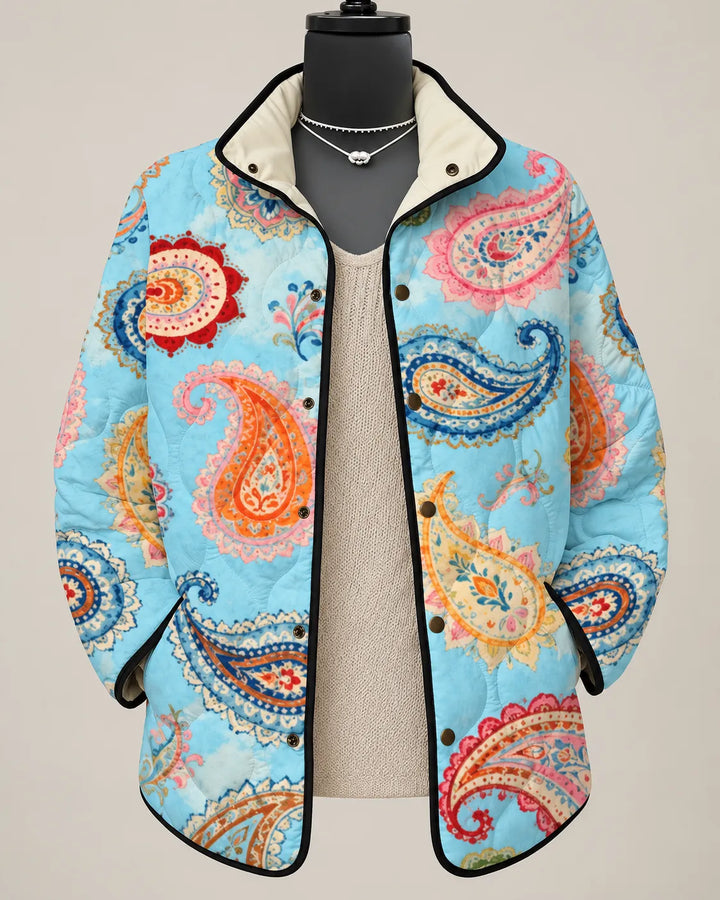 Rosalie Colorful Paisley Quilted Jacket