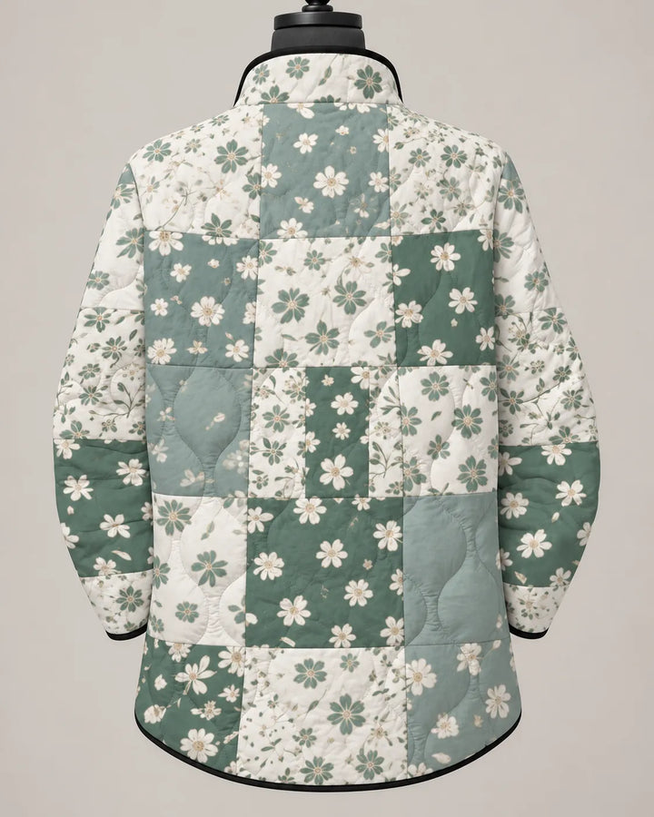 Elowen Meadow Patchwork Floral Quilted Jacket