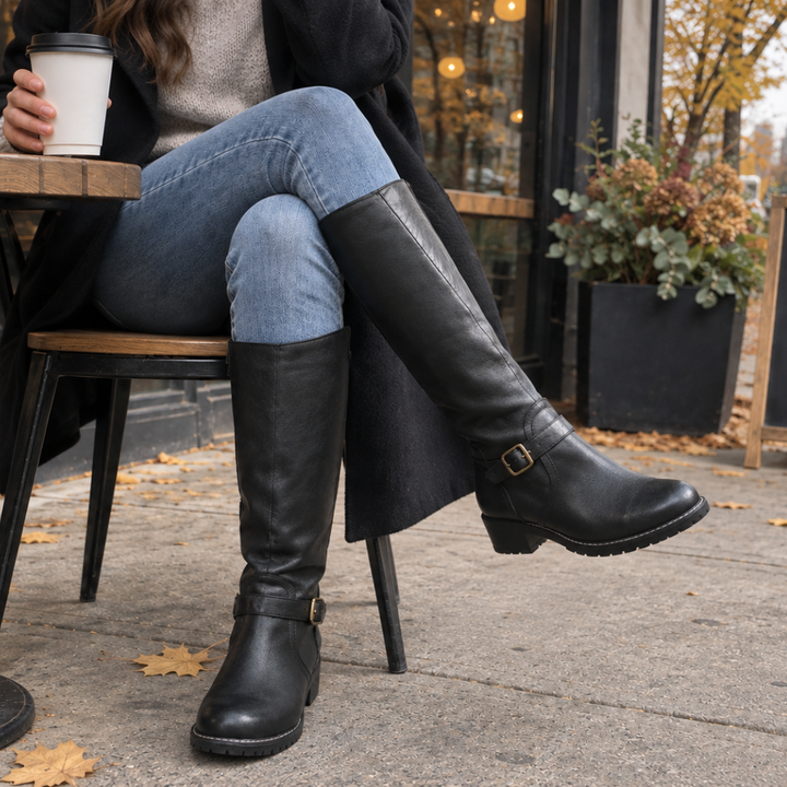 Wrenley | Supportive Tall Buckle Boots