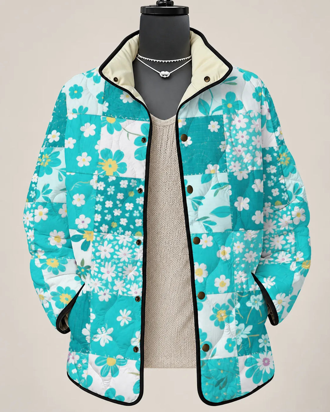 Rosalie Bloom Patchwork Floral Quilted Jacket