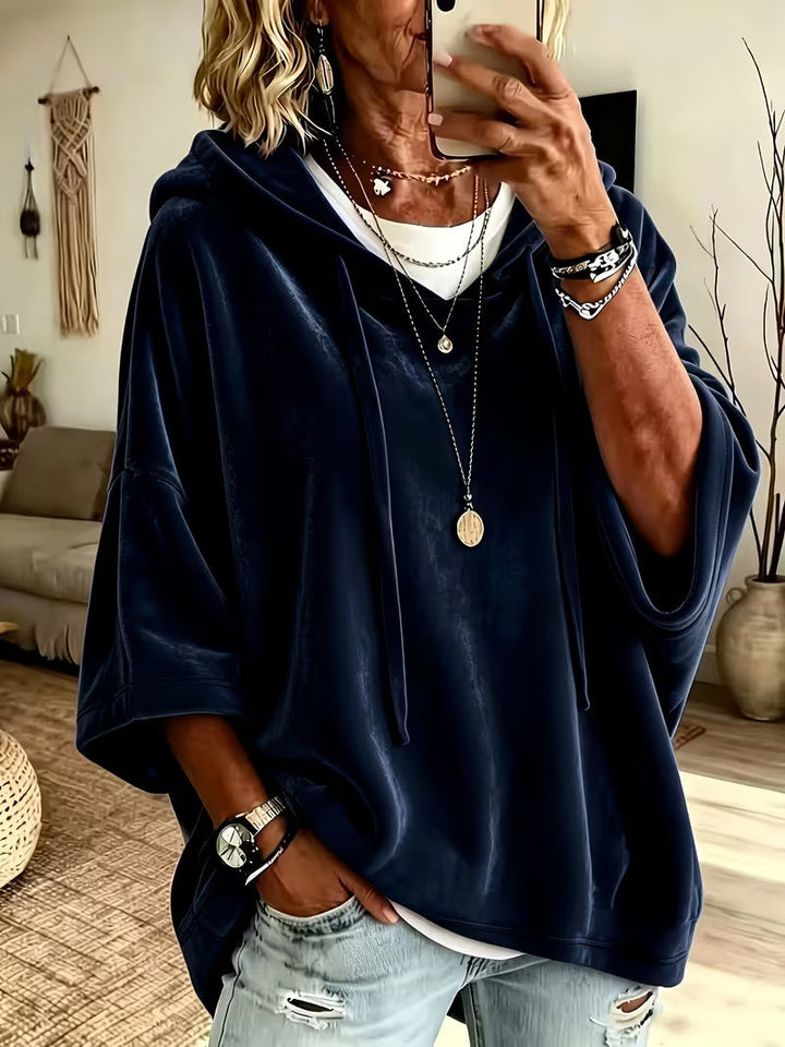 Stella™ | Relaxed Oversized Velvet Hooded Sweater