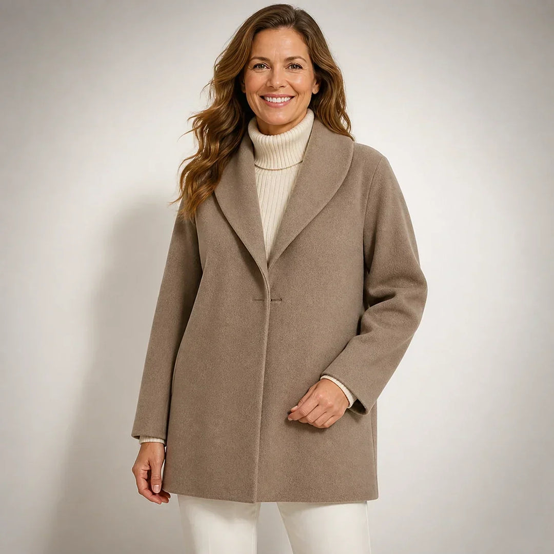 Yvonne - Draped Longline Coat