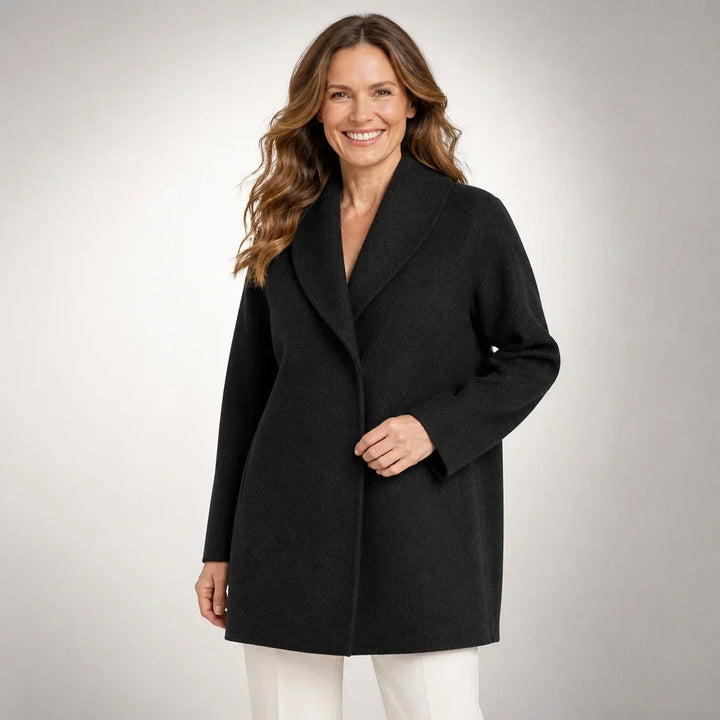 Yvonne - Draped Longline Coat
