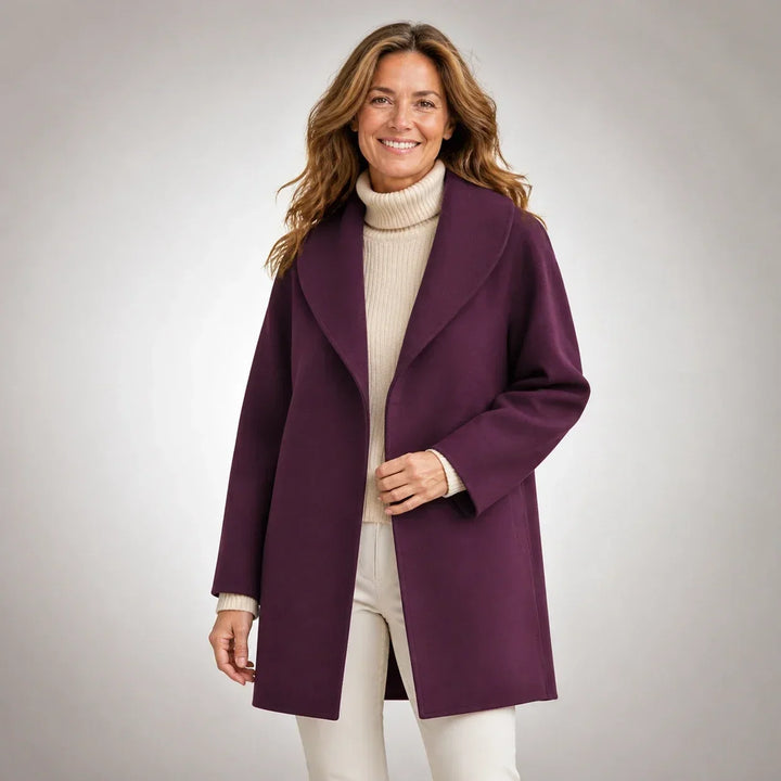 Yvonne - Draped Longline Coat