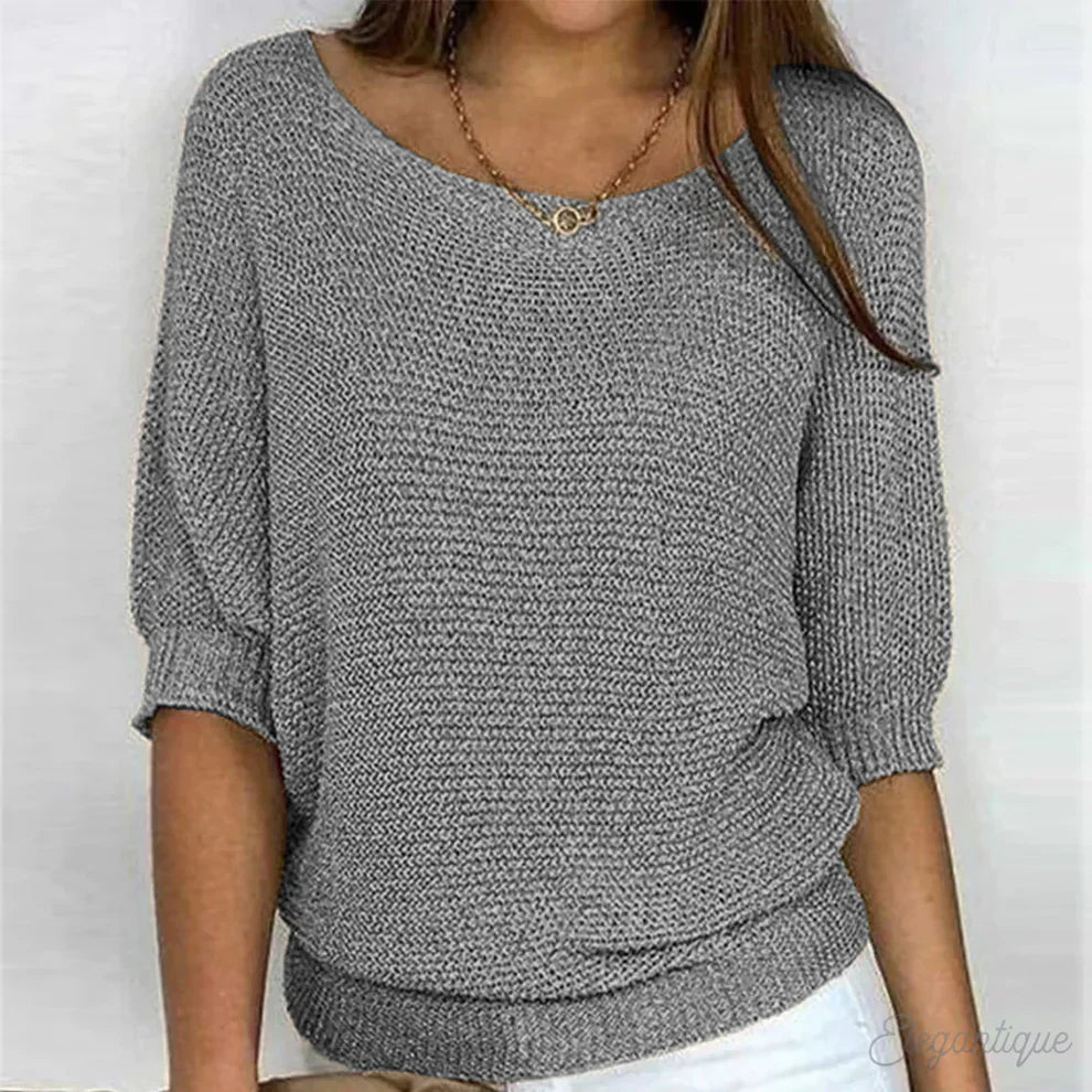 Evelyn | Effortless Cable Sweater