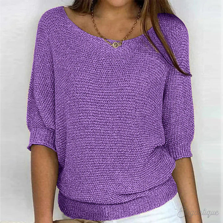 Evelyn | Effortless Cable Sweater