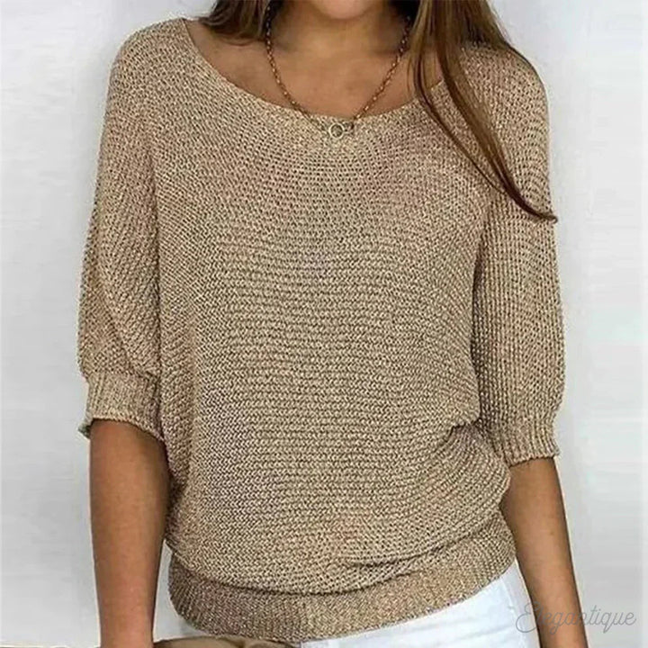 Evelyn | Effortless Cable Sweater