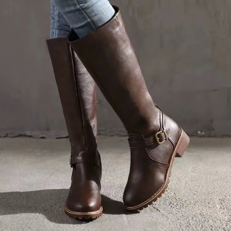 Wrenley | Supportive Tall Buckle Boots