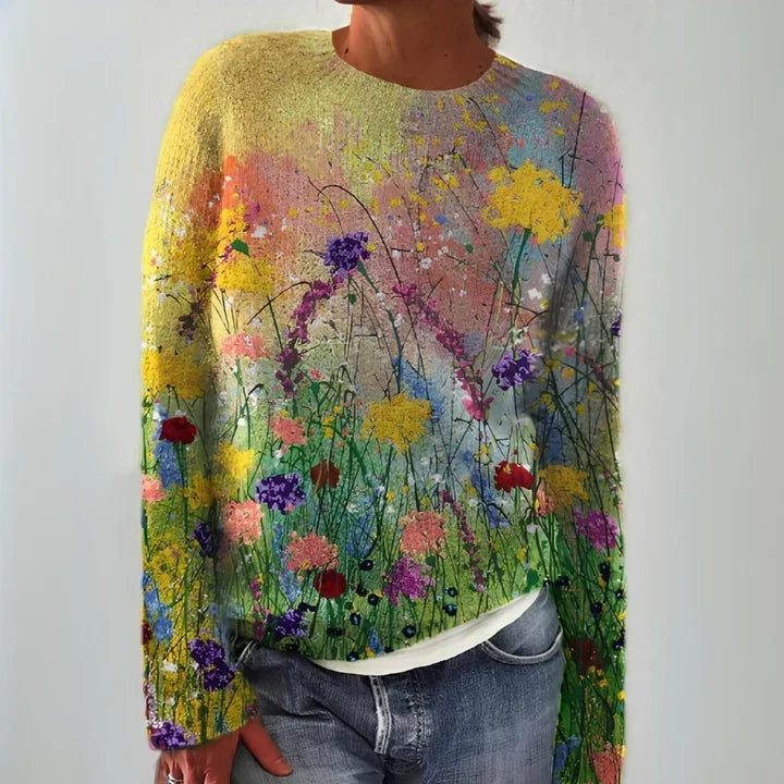 Natalie™ | Rustic Fair Isle Pattern Sweater