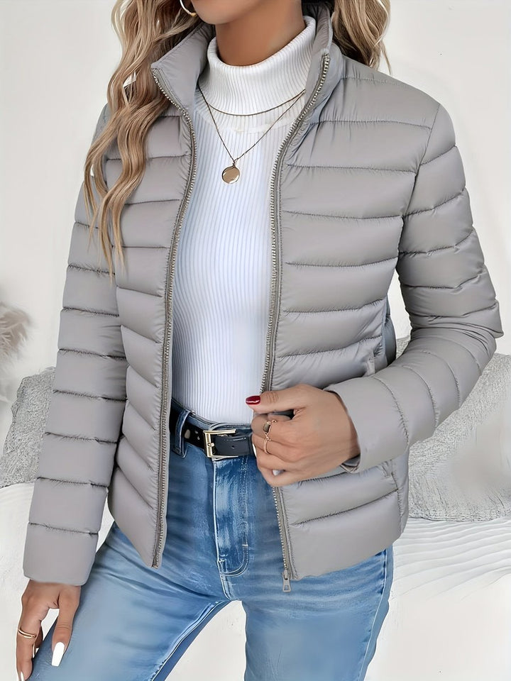 ABIGAIL | Quilted puffer coat with stand collar