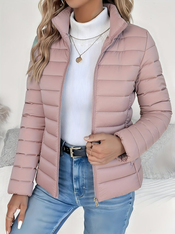 ABIGAIL | Quilted puffer coat with stand collar