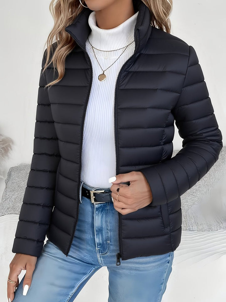 ABIGAIL | Quilted puffer coat with stand collar