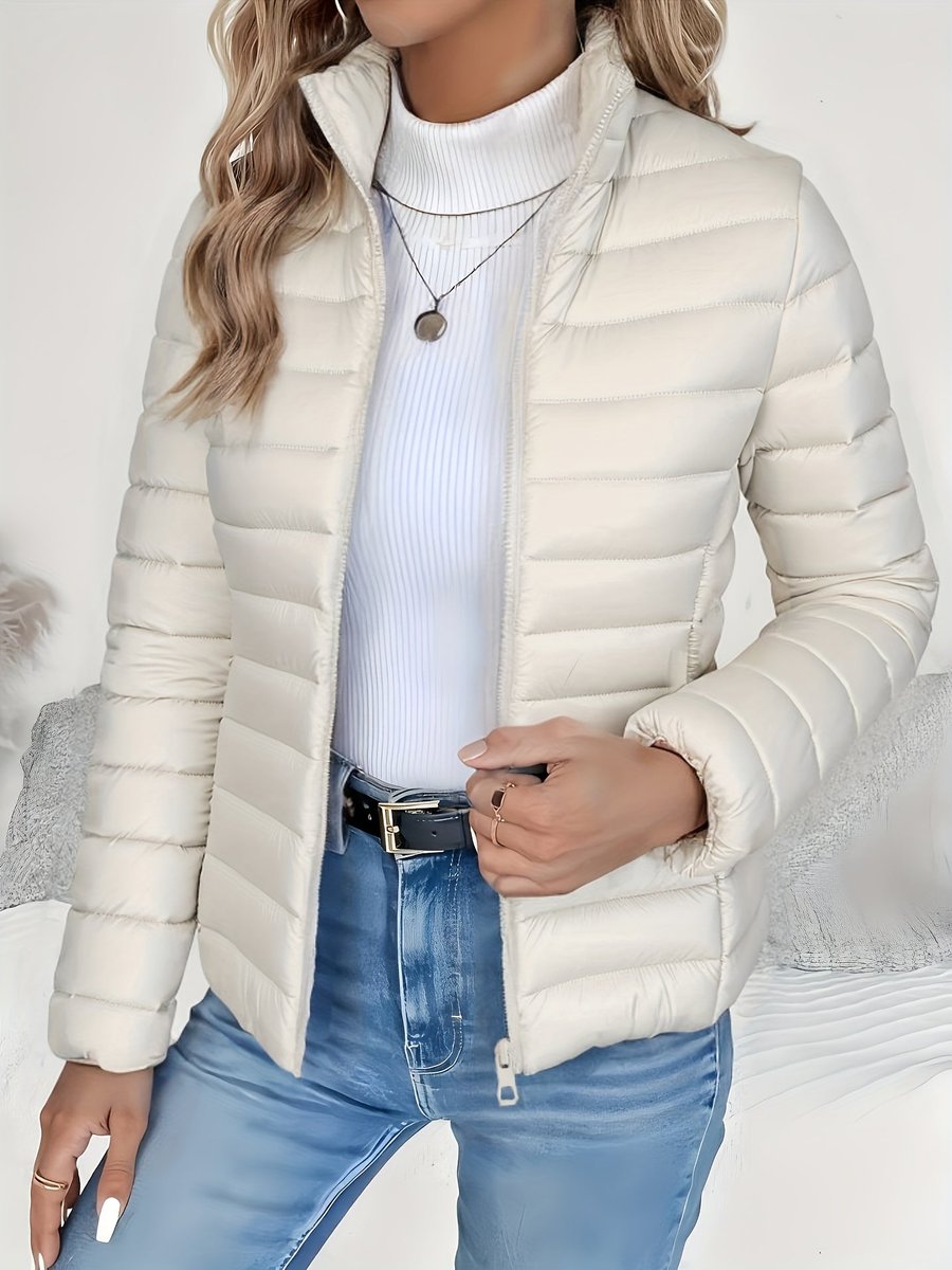 ABIGAIL | Quilted puffer coat with stand collar