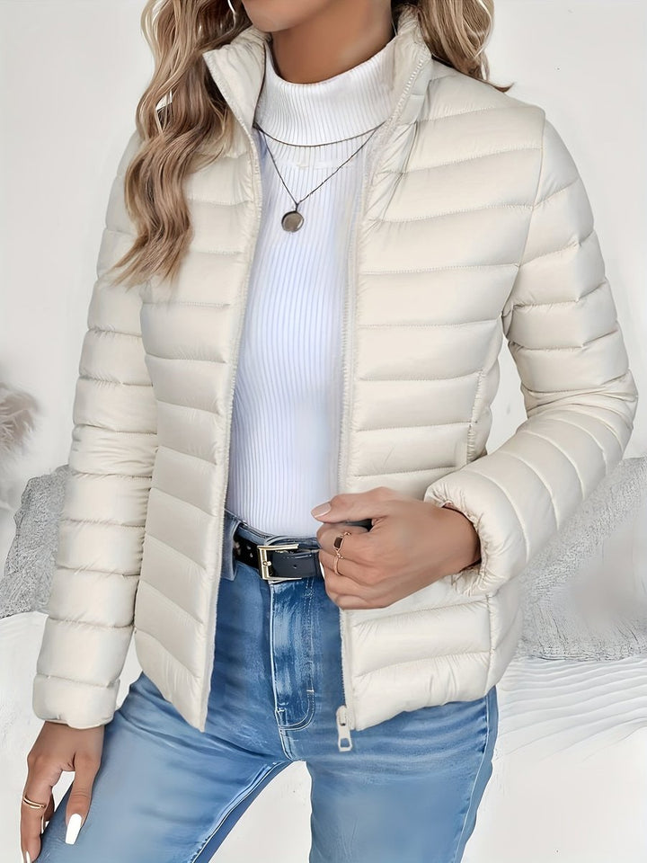 ABIGAIL | Quilted puffer coat with stand collar