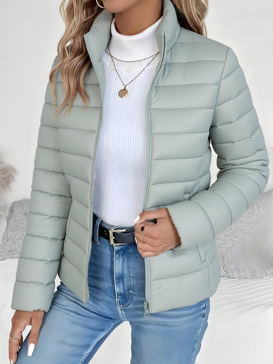 ABIGAIL | Quilted puffer coat with stand collar