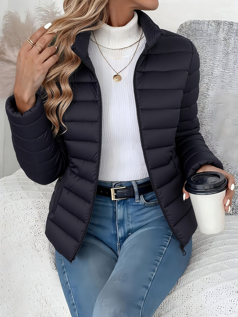 ABIGAIL | Quilted puffer coat with stand collar
